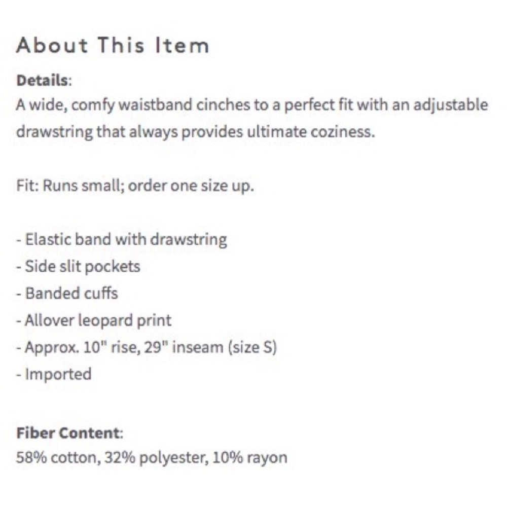ALTERNATIVE Polka Dot Eco Fleece Sweatpants - Picture 5 of 5